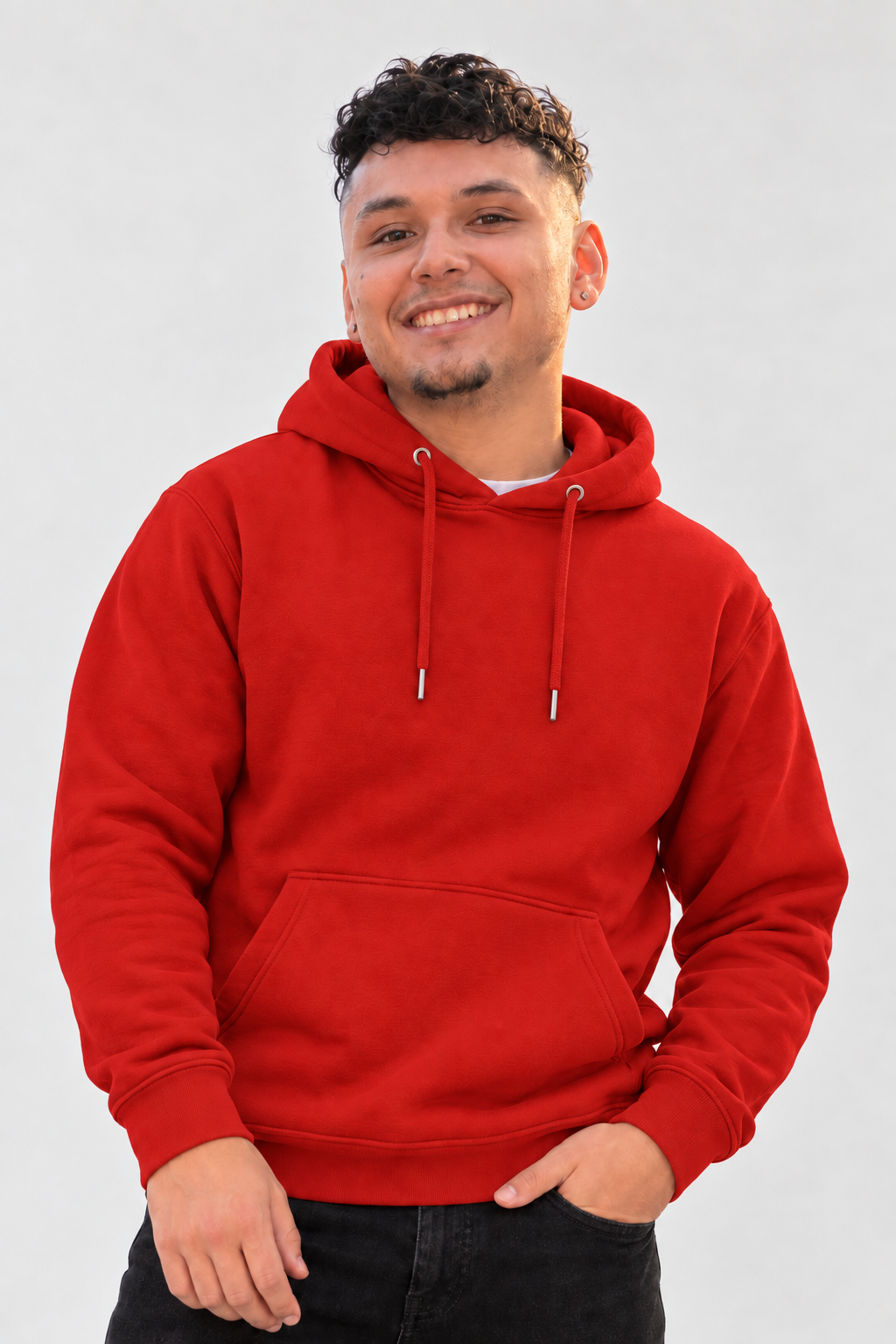 Red hoodie front preview